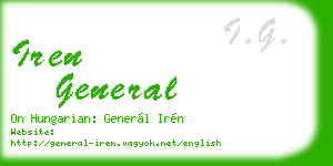 iren general business card
